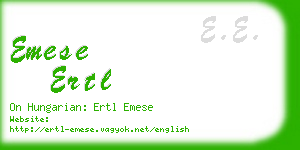 emese ertl business card